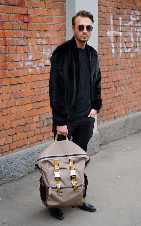 Milan men's fashion week street style - Credit: NurPhoto