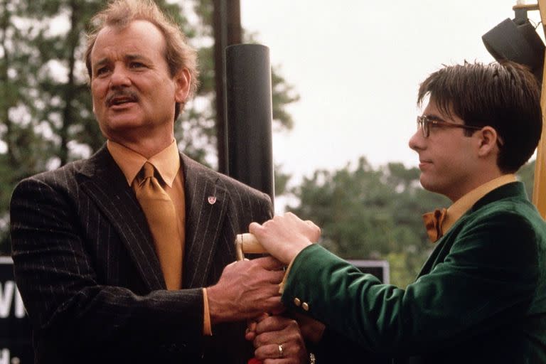 Bill Murray y Jason Schwarztman en Rushmore