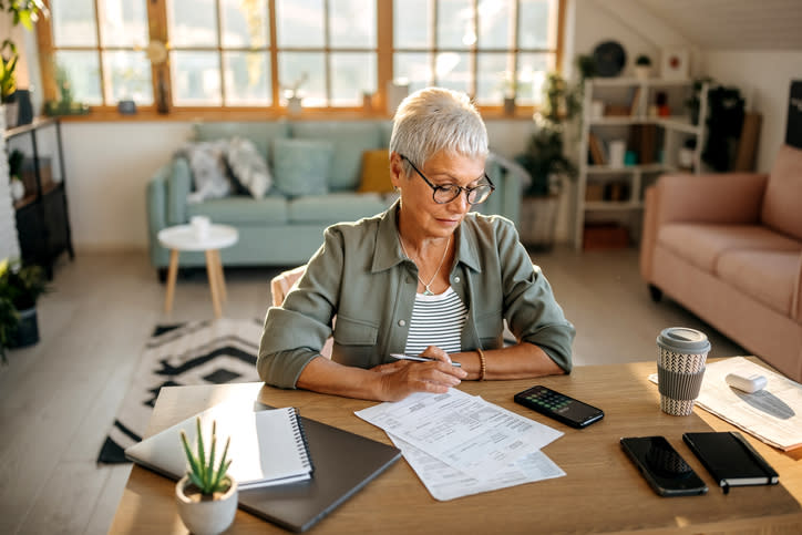 A CPA prepares a retired man's tax returns.