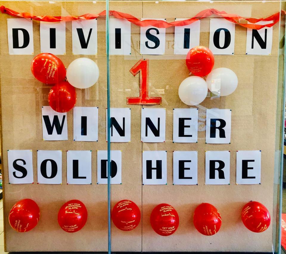 Woodvale Boulevard Chemist and News sold the winning ticket to the couple who purchased the air fryer and went home to fold washing.