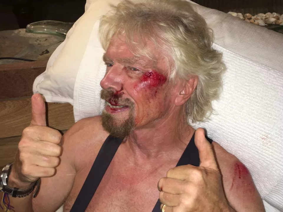 Richard Branson accident