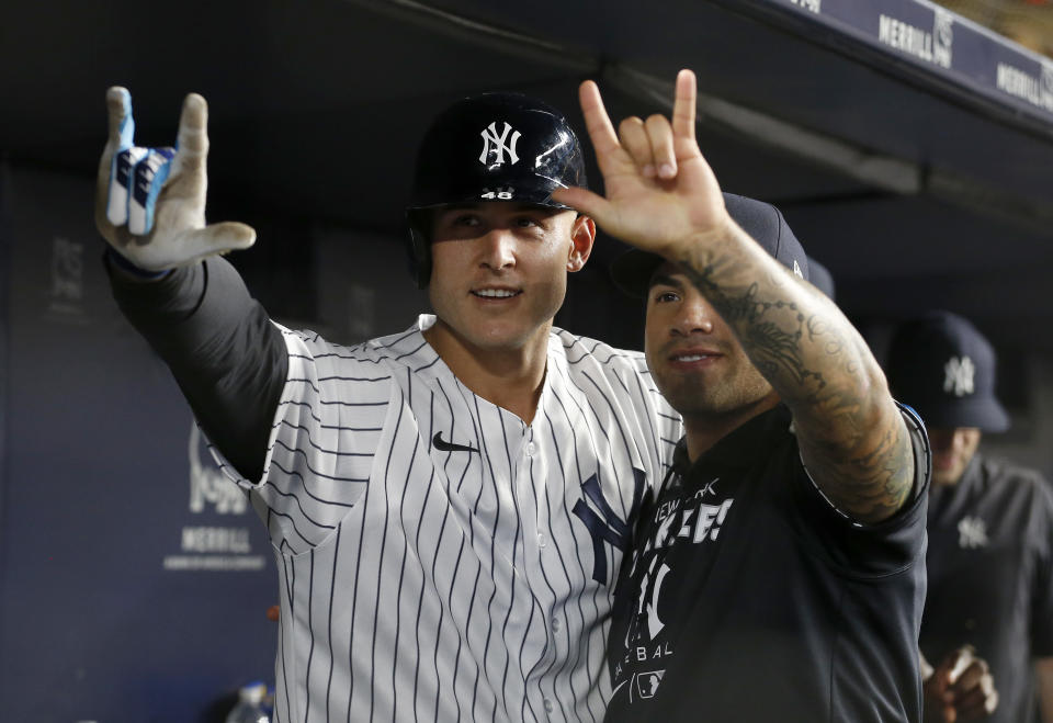 洋基Jose Trevino、Anthony Rizzo、Josh Donaldson等人雖有開轟紀錄，但最終仍以2分差敗給水手 (Photo by Jim McIsaac/Getty Images)