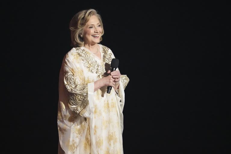 Hilary Clinton durante la reciente entrega de los premios Tony en Nueva York