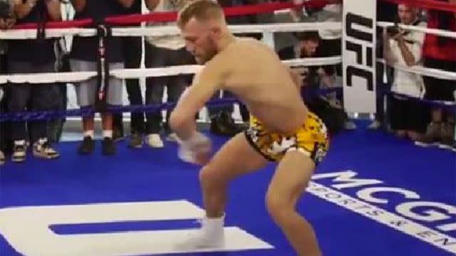 McGregor loosens up. Pic: Twitter