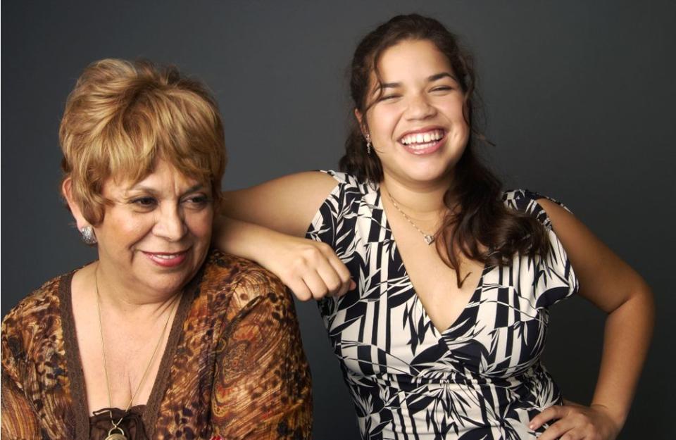 Lupe Ontiveros (left) and America Ferrera at the Toronto Film Festival in 2002.