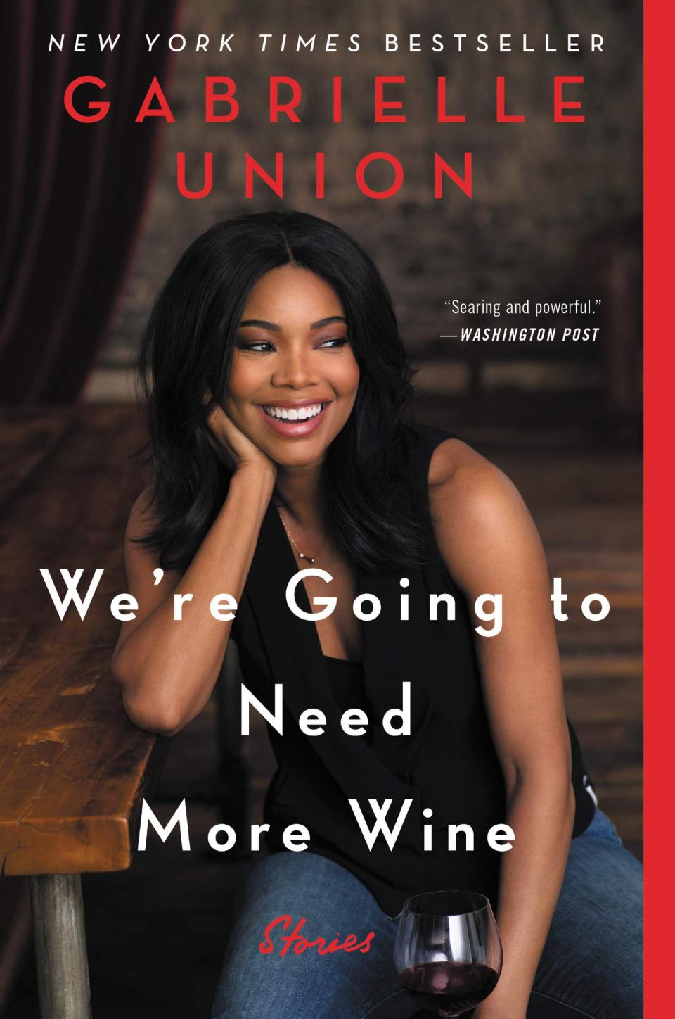 <p><strong>Gabrielle Union</strong></p><p>amazon.com</p><p><strong>$11.59</strong></p><p><a href="http://www.amazon.com/dp/0062693999/" rel="nofollow noopener" target="_blank" data-ylk="slk:Shop Now;elm:context_link;itc:0;sec:content-canvas" class="link ">Shop Now</a></p><p><strong>Release date:</strong> Out now!</p><p>This isn't just a regular memoir - this is a collection of super <a href="https://www.womansday.com/life/entertainment/a58613/kimberly-williams-paisley-father-of-the-bride/" rel="nofollow noopener" target="_blank" data-ylk="slk:powerful essays;elm:context_link;itc:0;sec:content-canvas" class="link ">powerful essays</a> about everything from fame to feminism. As anyone who's read her work before knows, Gabrielle Union's writing is funny, emotional, witty, and deeply thought-provoking. </p>