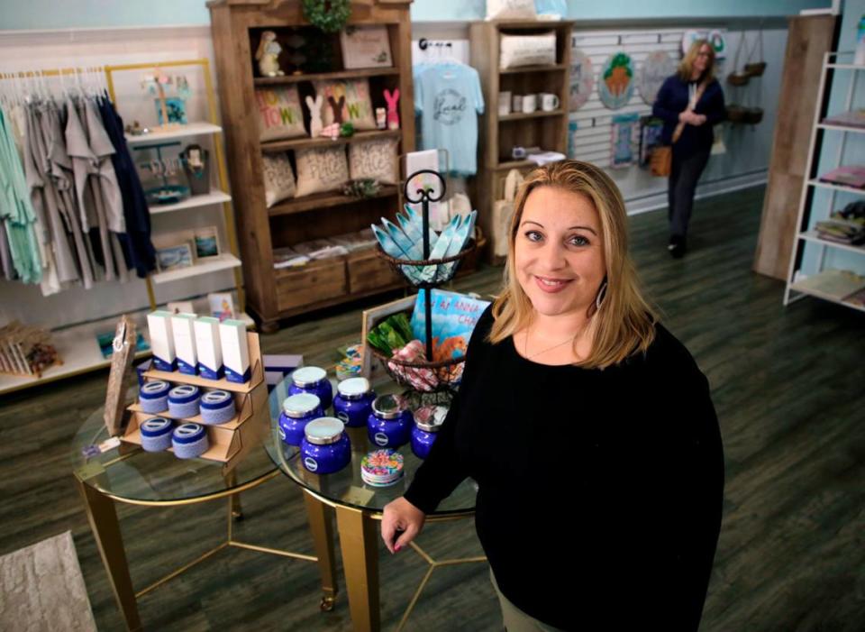 The Coastal Cottage gift shop has re-opened in downtown Clover from Lake Wylie. Owner Lana Blankenship hopes that the store becomes part of the growth coming to the area.