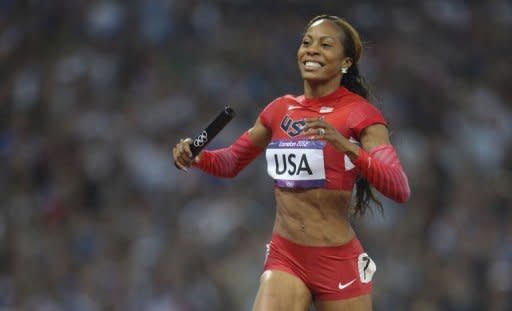 Olympic champion Sanya Richards-Ross, pictured on August 11, eased to victory in the women's 400m at the Stockholm Diamond League meeting on Friday as post-London blues crept into international track and field