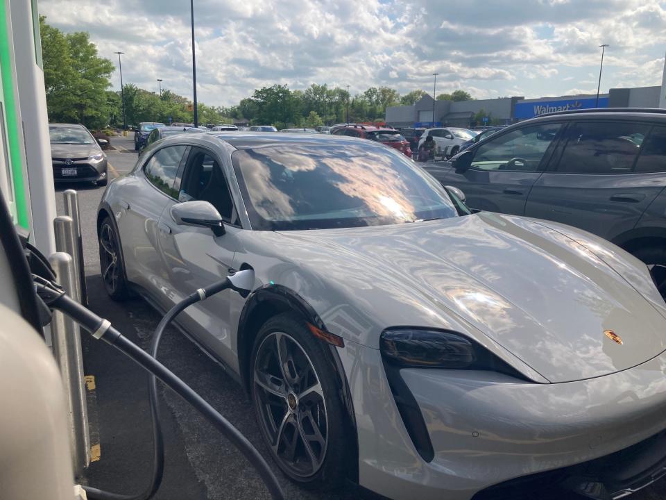 The 2022 Porsche Taycan Cross Turismo Turbo S.