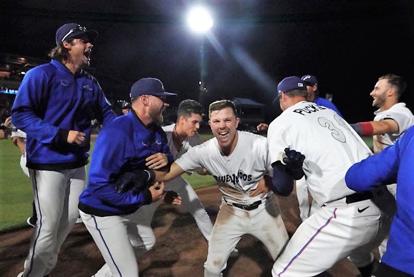 Pensacola Blue Wahoos infielder Troy Johnston was named the Southern League Player of the Week for the past week.