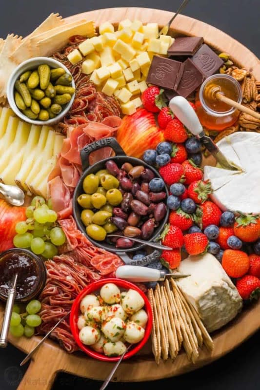 <p>Natasha’s Kitchen</p><p>You can never go wrong with a classic charcuterie board.</p><p><strong>Get the recipe: <a href="https://natashaskitchen.com/charcuterie-board/" rel="nofollow noopener" target="_blank" data-ylk="slk:How to Make a Charcuterie Board (VIDEO);elm:context_link;itc:0;sec:content-canvas" class="link rapid-noclick-resp">How to Make a Charcuterie Board (VIDEO)</a></strong></p>