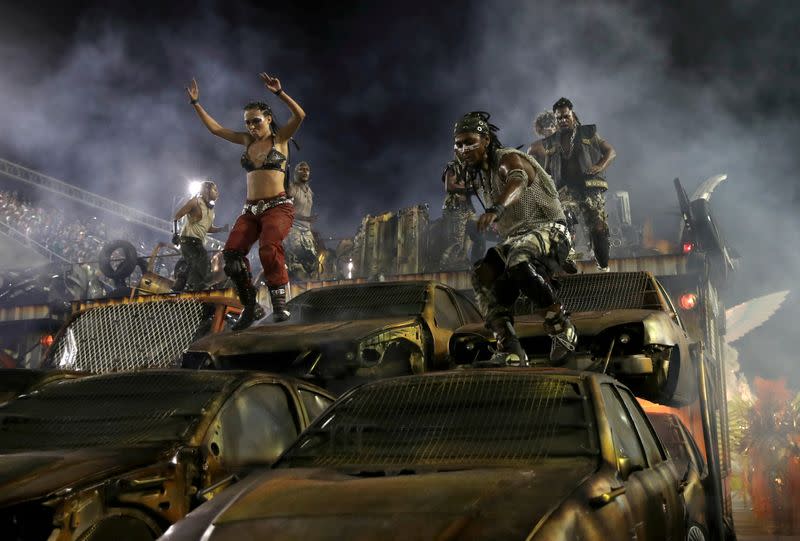 FILE PHOTO: Carnival parade at the Sambadrome in Rio de Janeiro