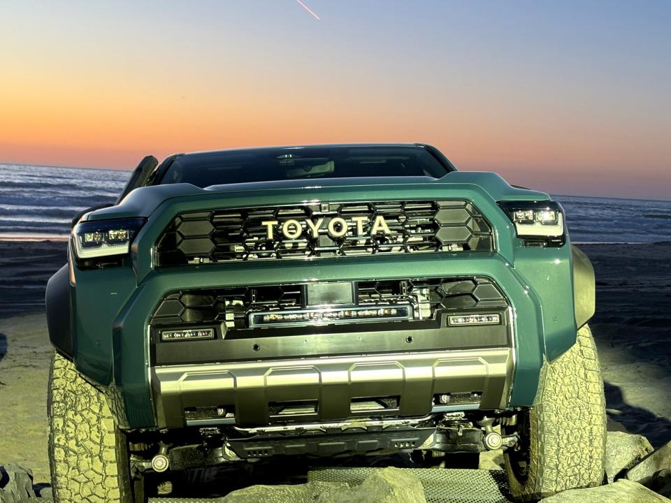 The 2025 Toyota 4Runner midsize SUV goes on sale this fall. The Trailhunter model shown is one of two new trim levels.