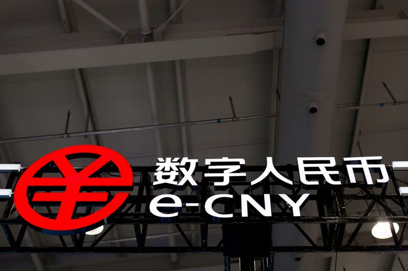 FILE PHOTO: China's digital yuan, or e-CNY, in Beijing