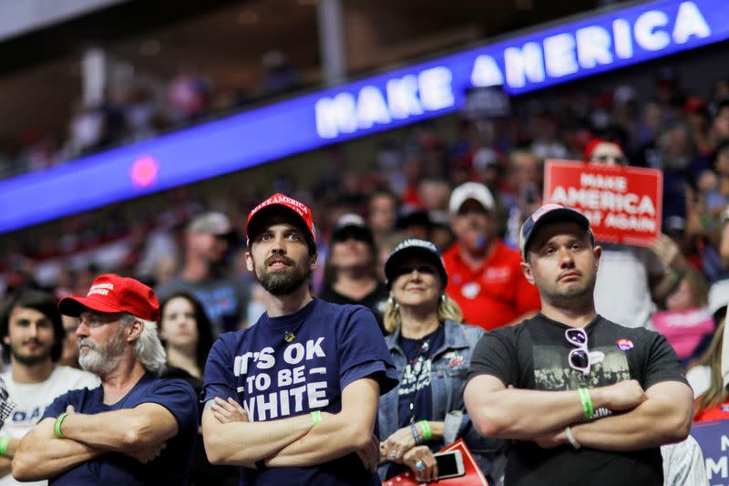 FILE PHOTO: U.S. President Donald Trump holds his first re-election campaign rally in several months in Tulsa, Oklahoma