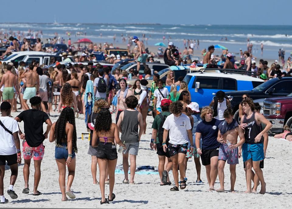 Spring break in New Smyrna Beach, Thursday, March 17, 2022.