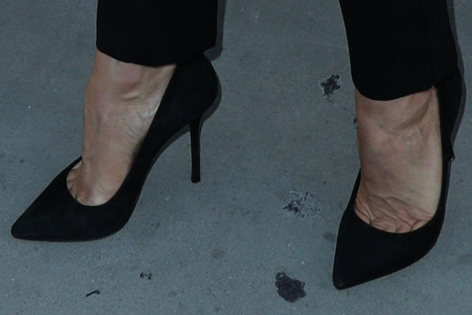 A closer view of Julianne Hough’s heels. - Credit: Xavier Collin/Image Press Agency/MEGA