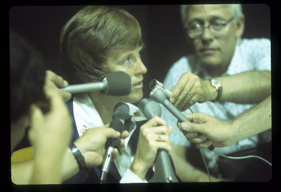 FILE -- Billie Moore in July 1976 while coaching the Olympic women's basketball team.  / Credit: ABC Photo Archives/Disney General Entertainment Content via Getty Images