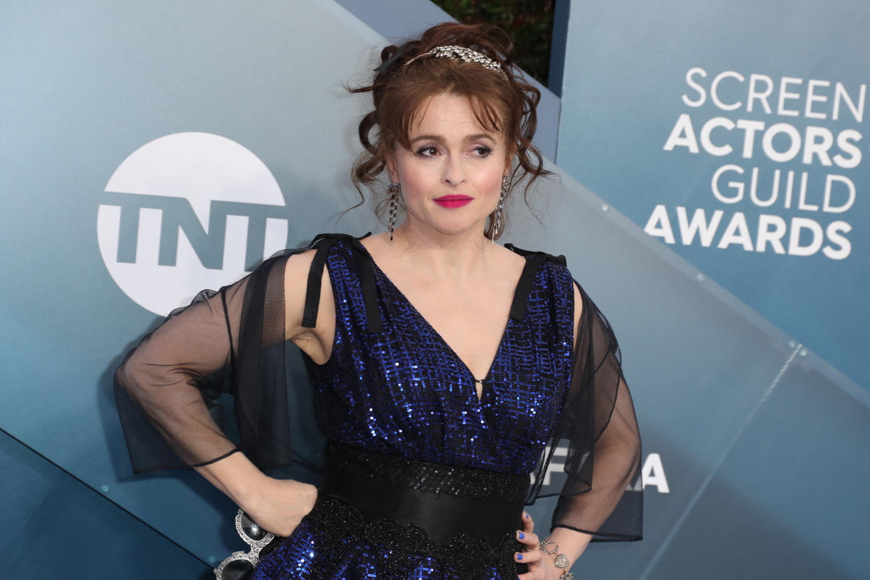 Helena Bonham Carter at the 26th Annual Screen Actors Guild Awards in January 2020 in Los Angeles. (Photo: Leon Bennett via Getty Images)