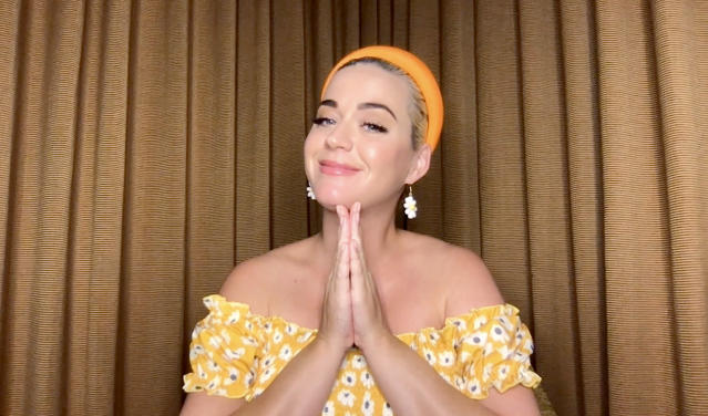 LOS ANGELES, CALIFORNIA - AUGUST 20: In this screengrab, Katy Perry participates in a Q&amp;A livestream with Singapore-based global e-retailer SHEIN on the SHEIN app on August 20, 2020. (Photo by Getty Images/Getty Images for SHEIN)