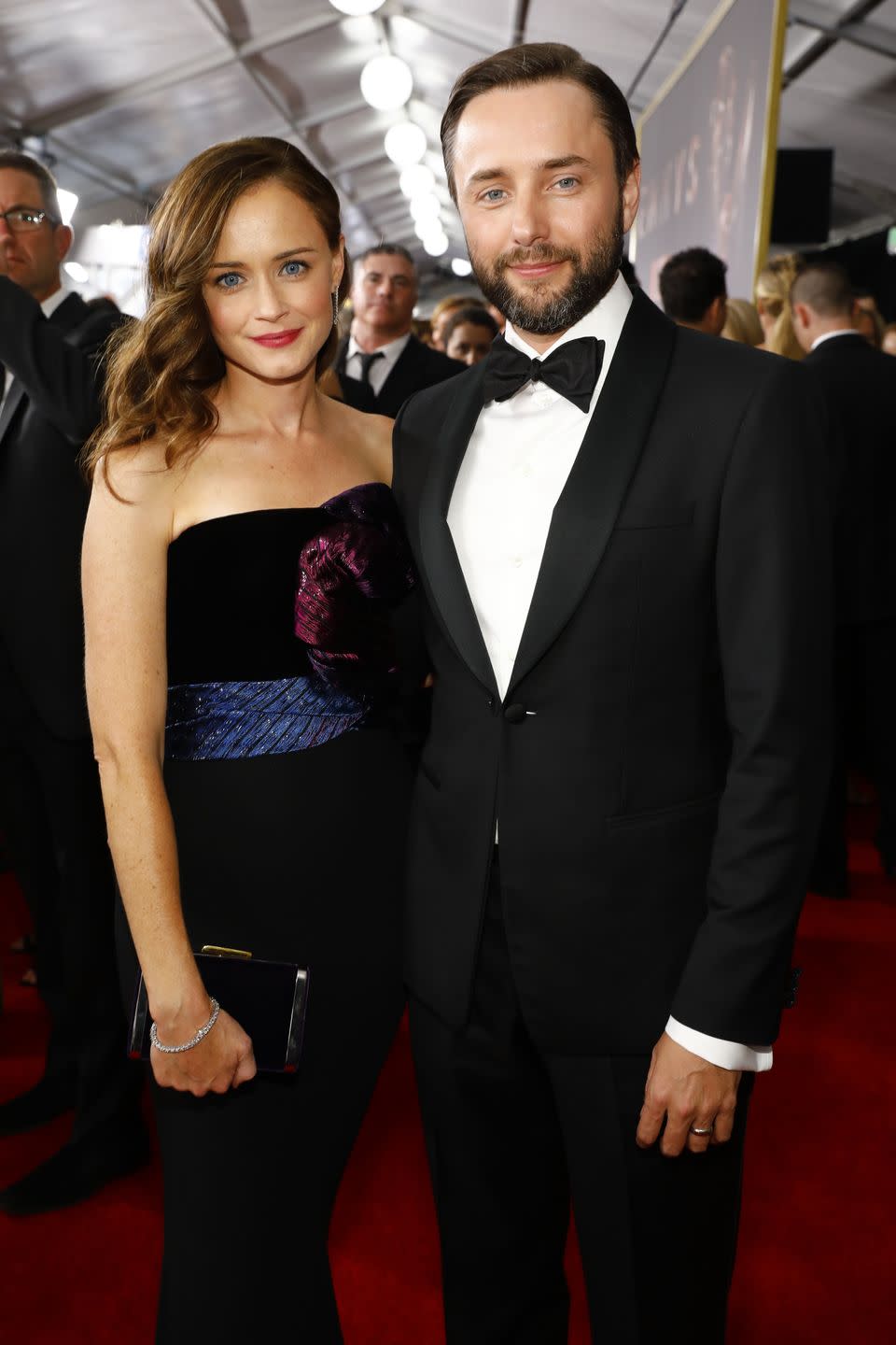 <p>Alexis Blendel and her husband Vincent Kartheiser, whom she met on the set of <em>Mad Men</em>, like to keep to themselves, despite being on hugely popular TV shows. They were secretly married in 2014, and Alexis <a href="http://www.eonline.com/news/766095/alexis-bledel-is-a-mom-gilmore-girls-welcomes-baby-with-husband-vincent-kartheiser" rel="nofollow noopener" target="_blank" data-ylk="slk:gave birth to their first child in 2016;elm:context_link;itc:0;sec:content-canvas" class="link ">gave birth to their first child in 2016</a>, also without anyone knowing. </p><p>Her <em>Gilmore Girls</em> co-star Scott Patterson (a.k.a. Luke Danes) spilled the beans in an interview. "It was great to see her. She's really blossomed as a woman and now she's a proud new mother and married and happy," he told <a href="https://www.glamour.com/story/gilmore-girls-scott-patterson-on-luke-and-lorelai-relationship-in-netflix-revival?mbid=social_fb_fanpage" rel="nofollow noopener" target="_blank" data-ylk="slk:Glamour;elm:context_link;itc:0;sec:content-canvas" class="link "><em>Glamour</em></a>.<br></p>