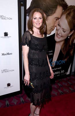 Julianne Moore at the New York premiere of New Line's Laws of Attraction