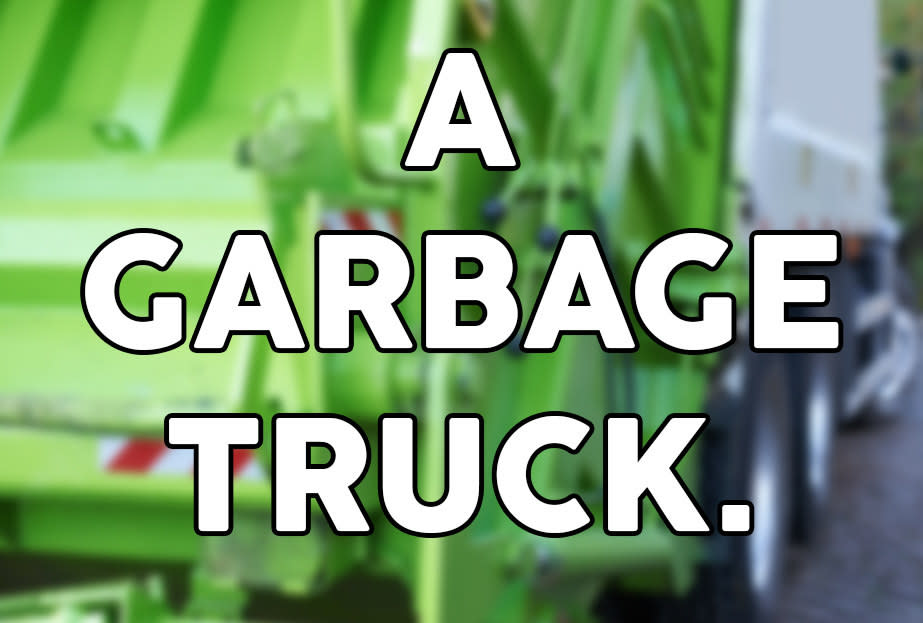 A garbage truck