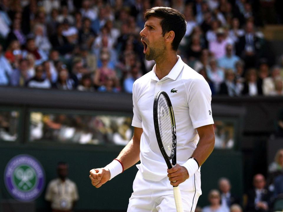 Novak Djokovic started his 2019 Wimbledon campaign in fine fashion, as he swept aside the tricky Philipp Kohlschreiber 6-3 7-5 6-3 in the opening match on Centre Court. The defending champion, playing his first competitive match of the season on grass, was efficient in seeing off a dogged German opponent, particularly once he’d navigated his way through a topsy-turvy second set. Kohlschreiber, 35, actually beat Djokovic earlier this year in Indian Wells, but there was to be no repeat upset here as the Serb got off to a flyer. After breaking in the fourth game of the match, Djokovic remained defiant on serve – with the effects of 2001 champion Goran Ivanisevic who recently joined his team already showing – despite struggling to find his range on the forehand.The momentum swung early in the second set as Kohlschreiber broke in the second game, but Djokovic broke straight back as the rallies grew in intensity. But when the Serb broke at 5-5 after mounting pressure on the Kohlschreiber serve, the set and indeed the match was firmly in Djokovic’s favour. The third set was more comfortable, and a forehand winner cross-court clinched a straight sets win in two hours and three minutes. Djokovic, who is bidding to become a five-time champion at the All England Club, will play Denis Kudla in the second round, after the American beat Malek Jaziri from Tunisia.