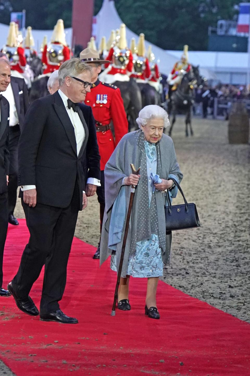 The Queen was given a standing ovation on arrival (Steve Parsons/PA) (PA Wire)