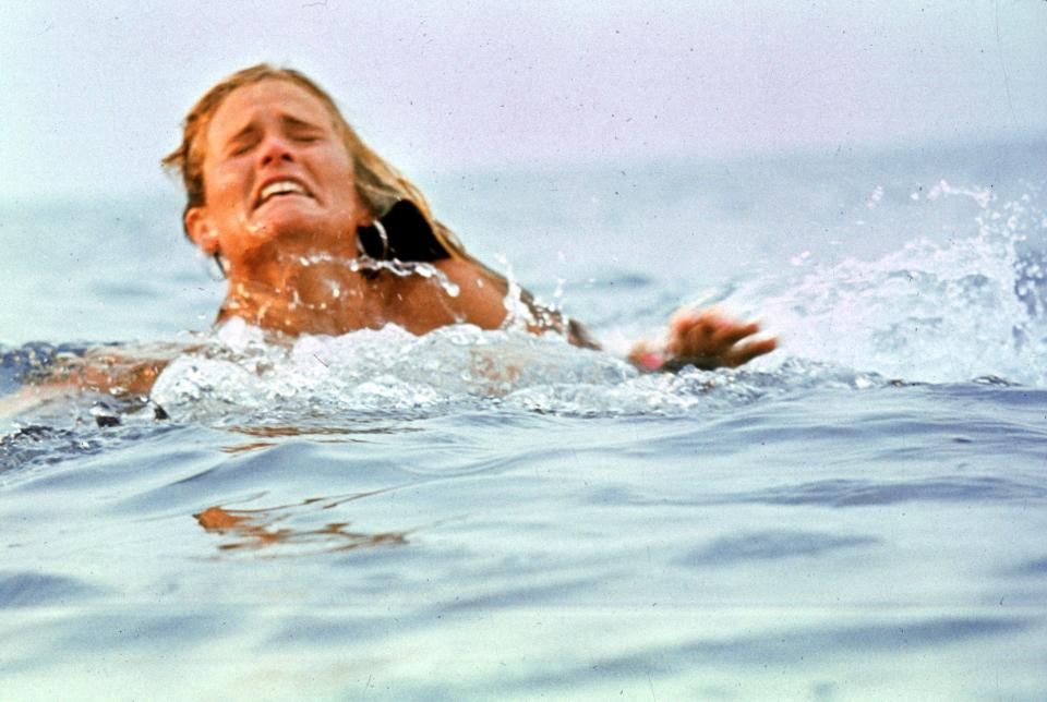 Backlinie’s unnerving performance as Watkins, a young woman who goes for a free-spirited swim in the ocean, set the suspenseful tone for “Jaws.”