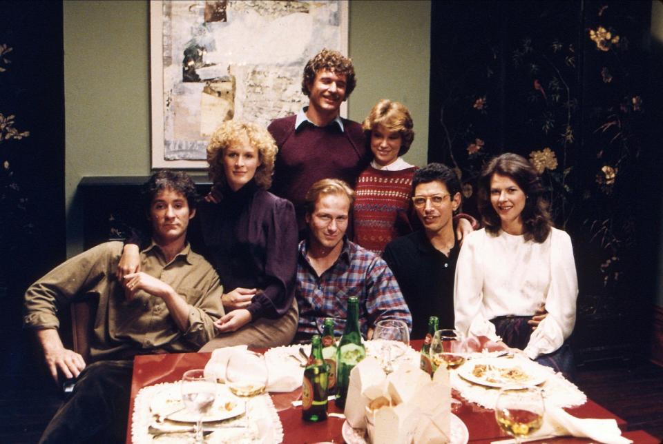 family photo at the dinner table