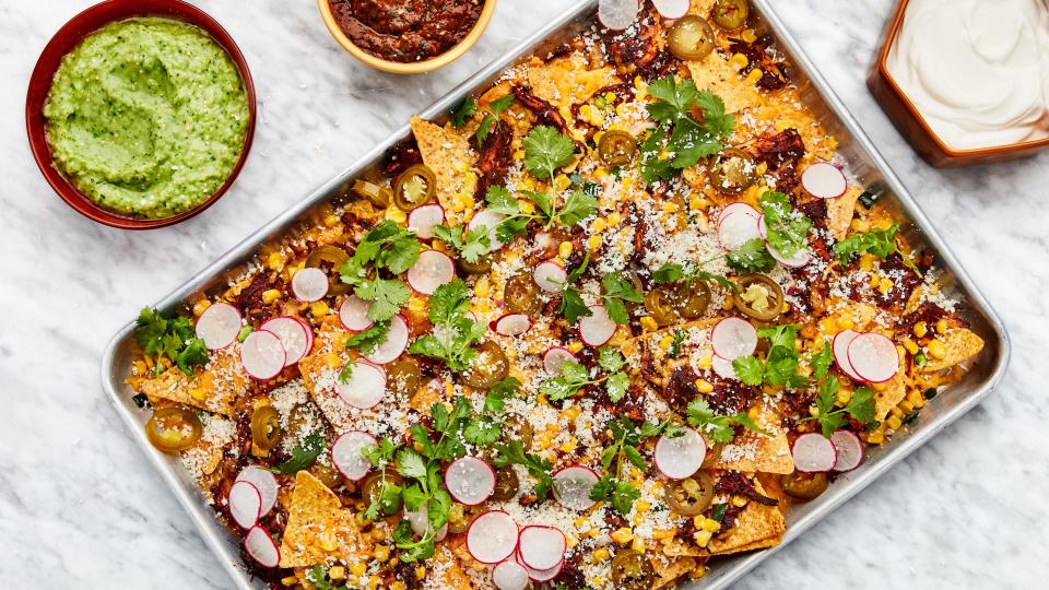 A hot sheet pan of nachos: peak CGS.