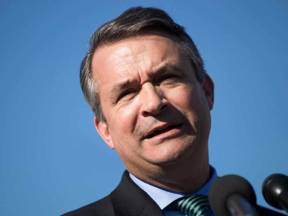 Rep. Don Bacon speaks during a press conference to discuss the 'Student, Teachers, and Officers Preventing (STOP) School Violence Act of 2018' on Capitol Hill, February 27, 2018 in Washington, DC.