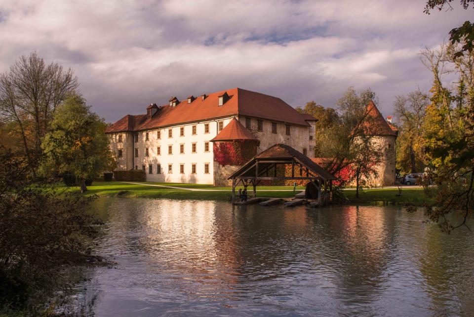 <p><span>The only water castle in Slovenia, the <a rel="nofollow noopener" href="http://www.grad-otocec.com/" target="_blank" data-ylk="slk:Otočec Castle Hotel;elm:context_link;itc:0;sec:content-canvas" class="link ">Otočec Castle Hotel</a> is located on an islet surrounded by the Krka River. Its boutique rooms and suites blend original features with modern touches, and many have views overlooking the emerald water. Nearby activities include golf, zip-lining and relaxing in thermal pools. B&B doubles from £226 (€260). [Photo: Otočec Castle Hotel]</span> </p>