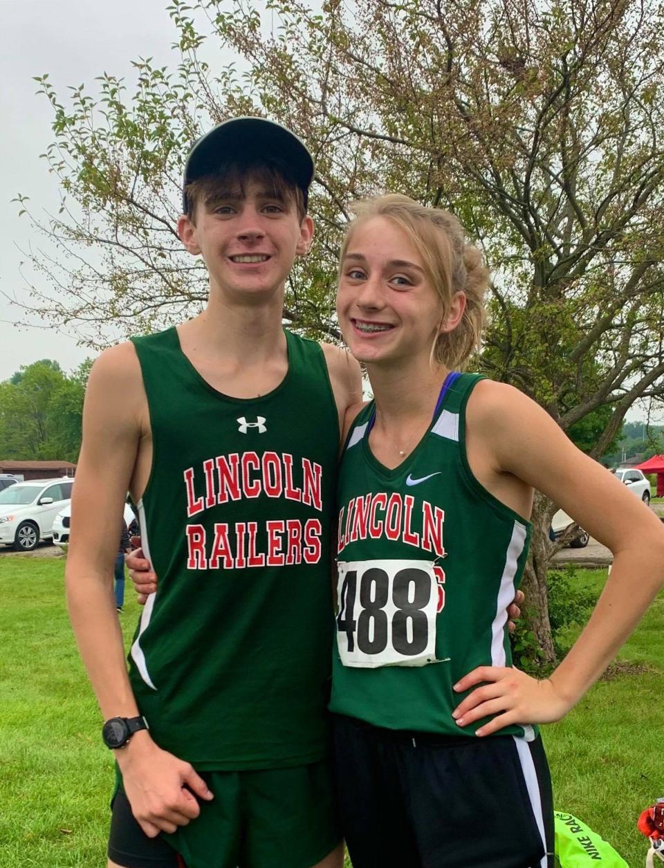 Brenden Heitzig, left, and sister Becca will commence cross country regionals in Jacksonville on Saturday.