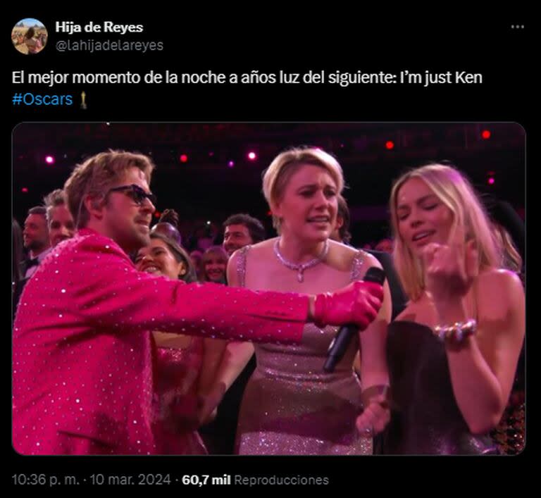 Uno de los mejores momentos de los Oscar, la presentación de 