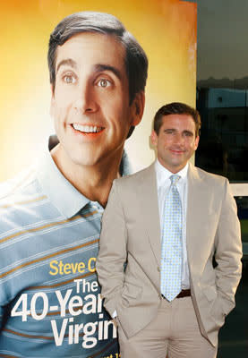 Steve Carell at the Hollywood premiere of Universal Pictures' The 40-Year-Old Virgin