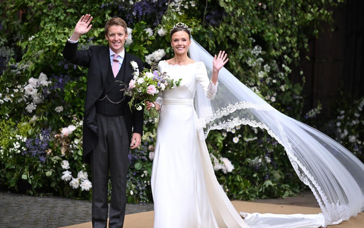 The Duke and Duchess of Westminster married at Chester Cathedral earlier this month