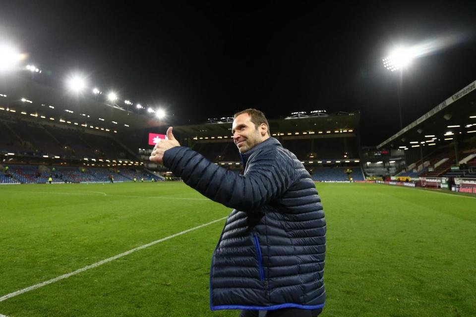 Cech is the club's technical and performance adviser but is also putting time in on the training pitch: Getty Images