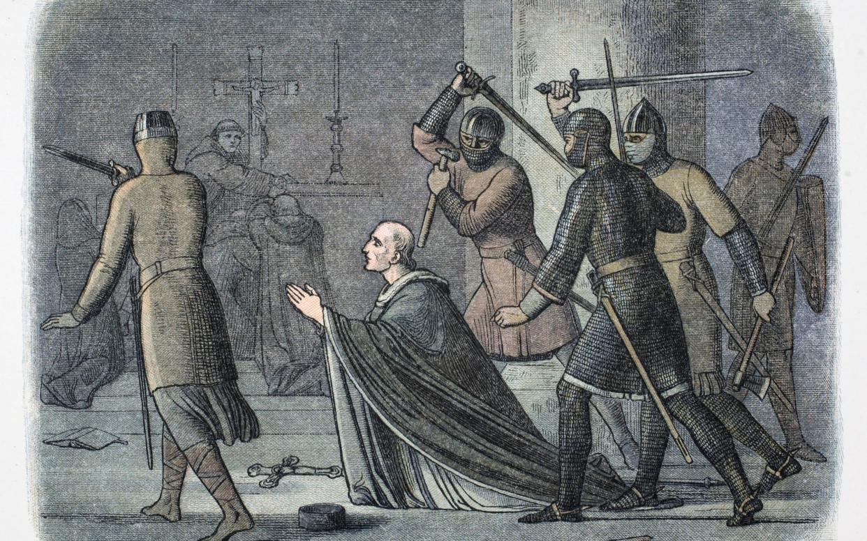 Thomas Becket was slain in Canterbury Cathedral 