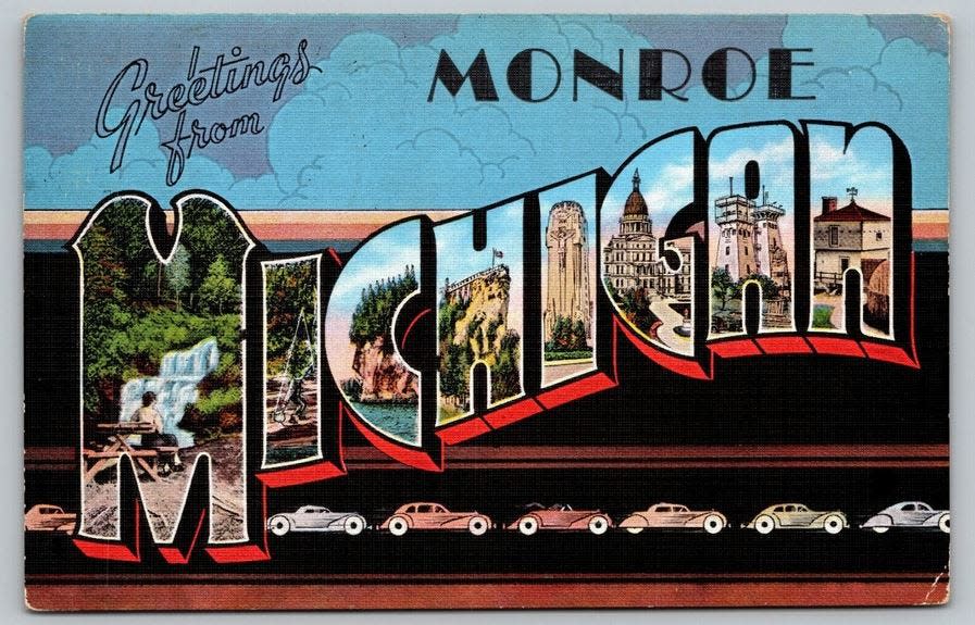 The front of the 1941 postcard is shown.