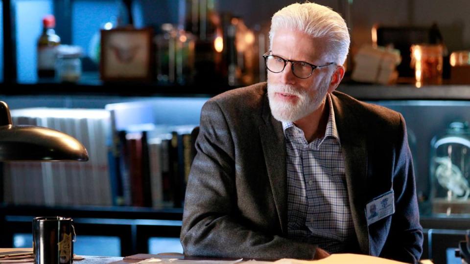 Man at a desk; ted danson movies and tv shows