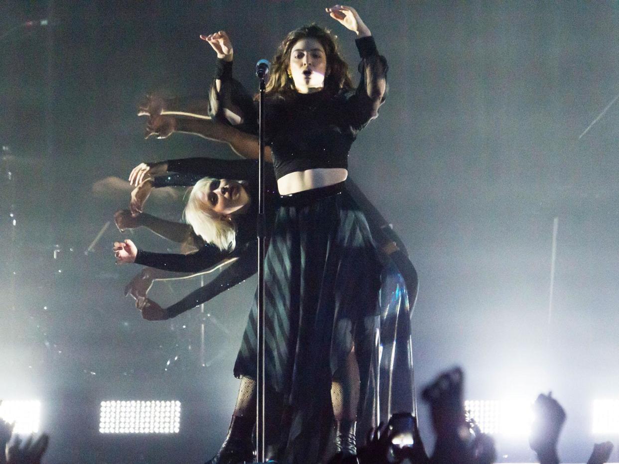 Lorde performs at Alexandra Palace in London: Rex Features