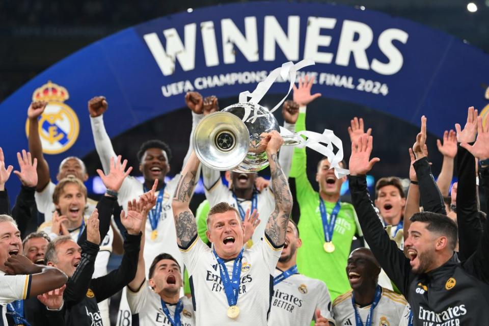 Real Madrid won their 15th UCL title. (Photo by Justin Setterfield/Getty Images)