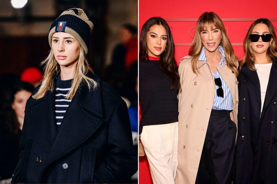 <p>Theo Wargo/Getty;Nina Westervelt/WWD via Getty</p> Sistine Stallone, Jennifer Flavin and Sophia Rose Stallone attend the Tommy Hilfiger show