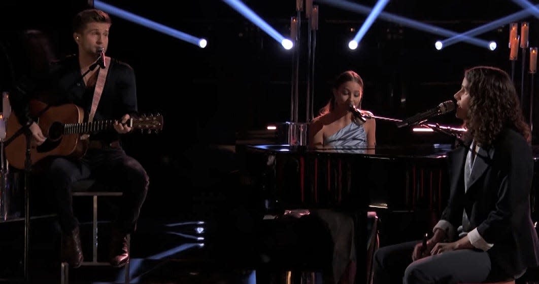 Girl Named Tom Performs Ingrid Andress' "More Hearts Than Mine" Monday night on NBC's "The Voice."