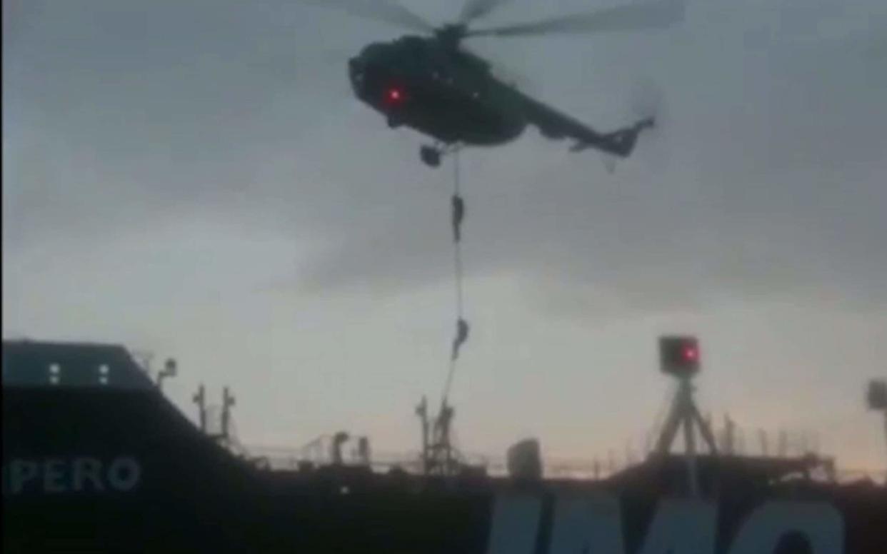 This image grab taken from a video provided by Iran's Revolutionary Guard official website via SEPAH News - AFP