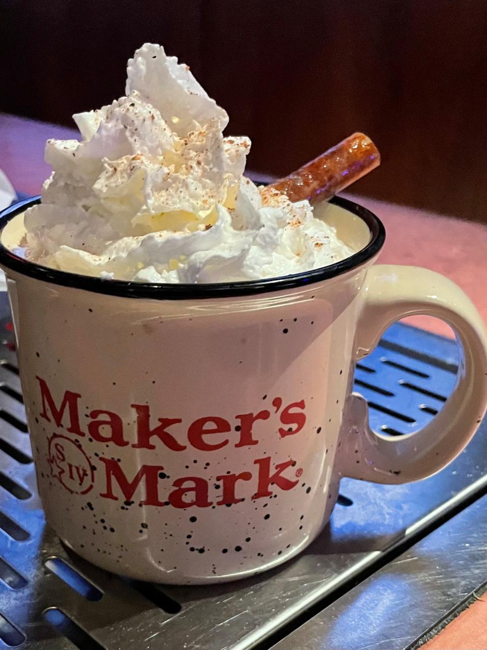 Try the Ziggy’s Gift, made with Maker’s Mark, hot chai and oat milk, from Millburn Standard.