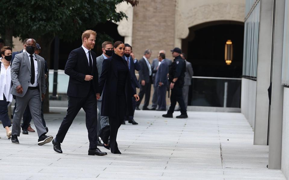 Prince Harry and Meghan will also meet Mr de Blasio's wife, Chirlane McCray, the first lady of New York and a writer and activist, and their son Dante de Blasio. - Anadolu