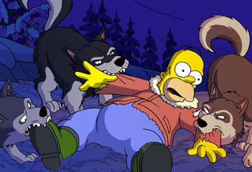 Homer Simpson (voiced by Dan Castellaneta) in 20th Century Fox's The Simpsons Movie